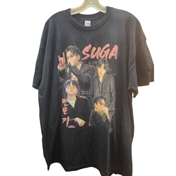BTS Suga Graphic Heavy Cotton Tee Shirt (2XL) - Picture 4 of 6